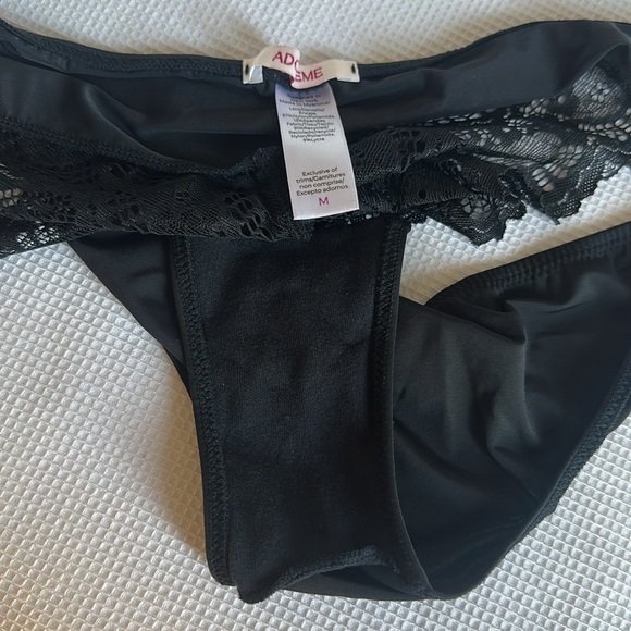 Adore Me Black Tibby Unlined Bra and Panty Set 36DD/M - Picture 7 of 11
